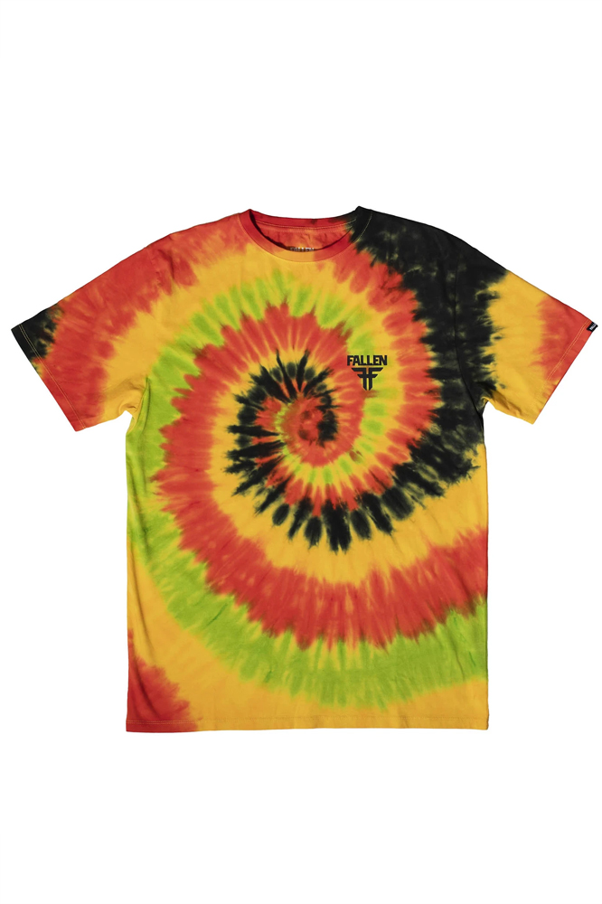 FALLEN Acid Tee Yellow Red | T Shirts | Apparel | MDCN Distribution