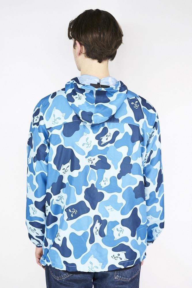 RIPNDIP Nerm Camo Fanorak Jacket Blue Camo Jackets Apparel MDCN Distribution