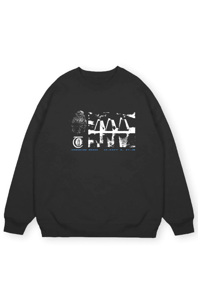 Theories Of Atlantis Longitude Crewneck Black | Sweater | Apparel ...